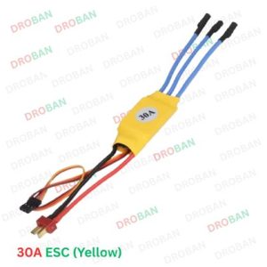 Yellow 30A ESC Brushless Motor Speed Controller – For Drone & RC Aircraft