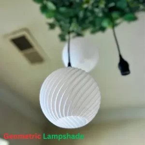 3D Printed Geometric Lampshade – Modern Parametric Light Cover