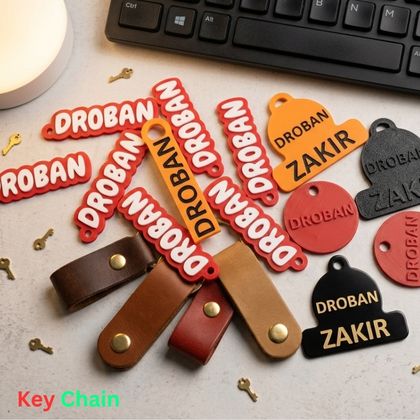 Custom 3D Printed Keychain in Bangladesh – Name, Logo & Personalized Keyring