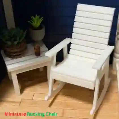 3D Printed Miniature Rocking Chair| Mini Decor Item - Image 2