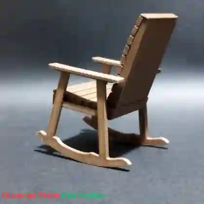 3D Printed Miniature Rocking Chair| Mini Decor Item - Image 3