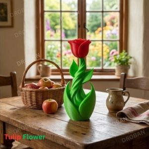 3D printed tulip flower for home decoration