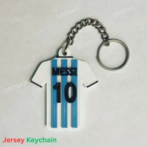 3D Printed Jersey Keychain | Custom Name Keychain