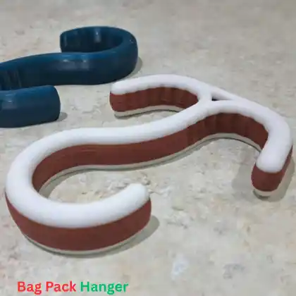 3D Printed Bag Pack Hanger in Bangladesh | Backpack Holder - Image 2