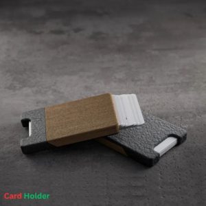 custom 3D printed card holder with name
