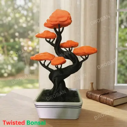 3D Printed Twisted Bonsai in Bangladesh | Decorative Bonsai Art - Image 2