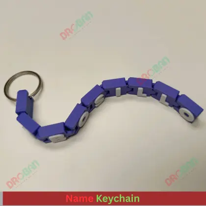 3D Printed Custom Name Keychain | Personalized Key Ring BD - Image 3
