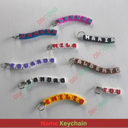 3D Printed Custom Name Keychain | Personalized Key Ring BD - Image 2