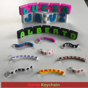 3D Printed Custom Name Keychain | Personalized Key Ring BD
