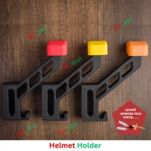 3D printed helmet hanger black design