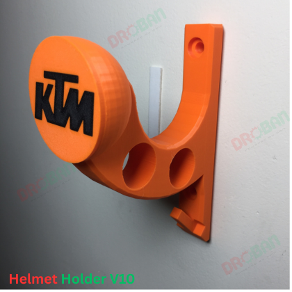 Helmet Holder V10 (Custom Brand) | Wall Mount Bike Helmet & Key Holder - Image 11