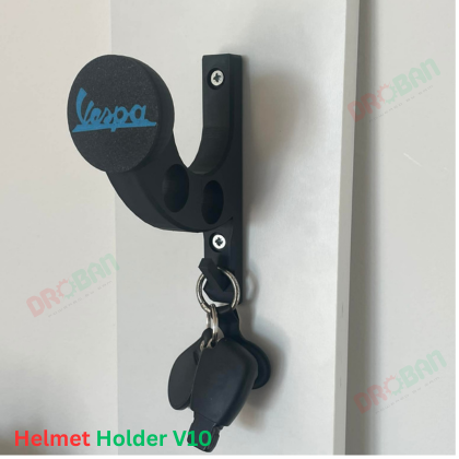 Helmet Holder V10 (Custom Brand) | Wall Mount Bike Helmet & Key Holder - Image 10