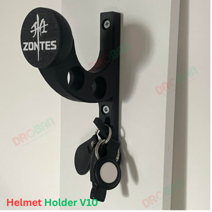 Helmet Holder V10 (Custom Brand) | Wall Mount Bike Helmet & Key Holder - Image 9